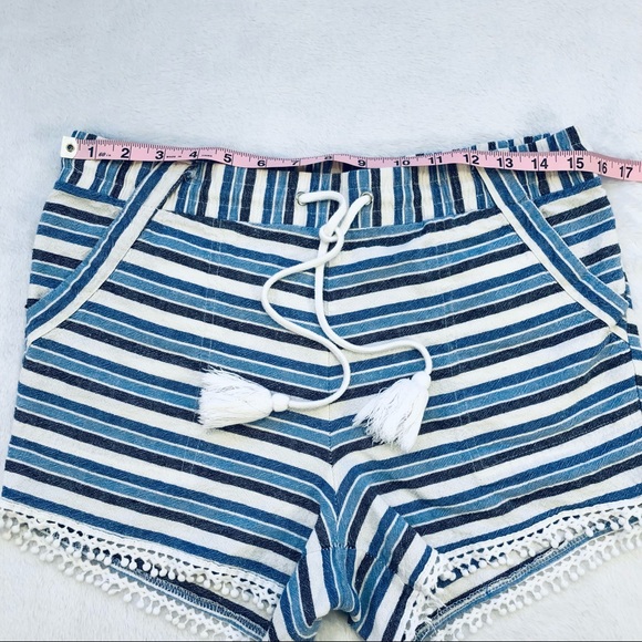 Jolt, Striped Linen Shorts - Picture 12 of 13